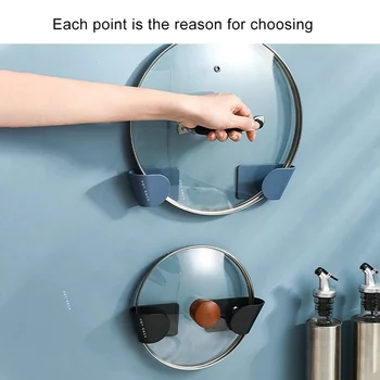 

2pcs Wall Hanging Pot Storage Rack Kitchen Tool