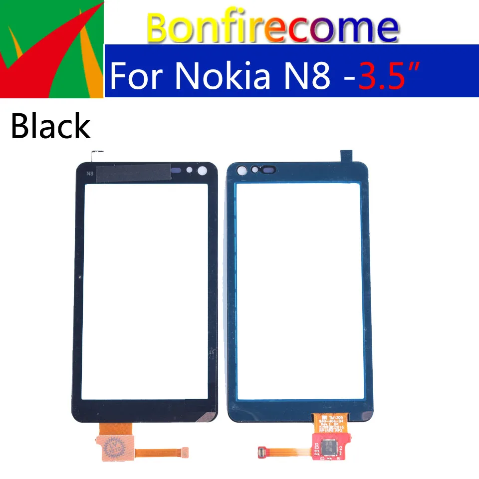 Для Nokia N8 сенсорный экран панель дигитайзер сенсор сенсорный экран Замена 3,5 дюймов