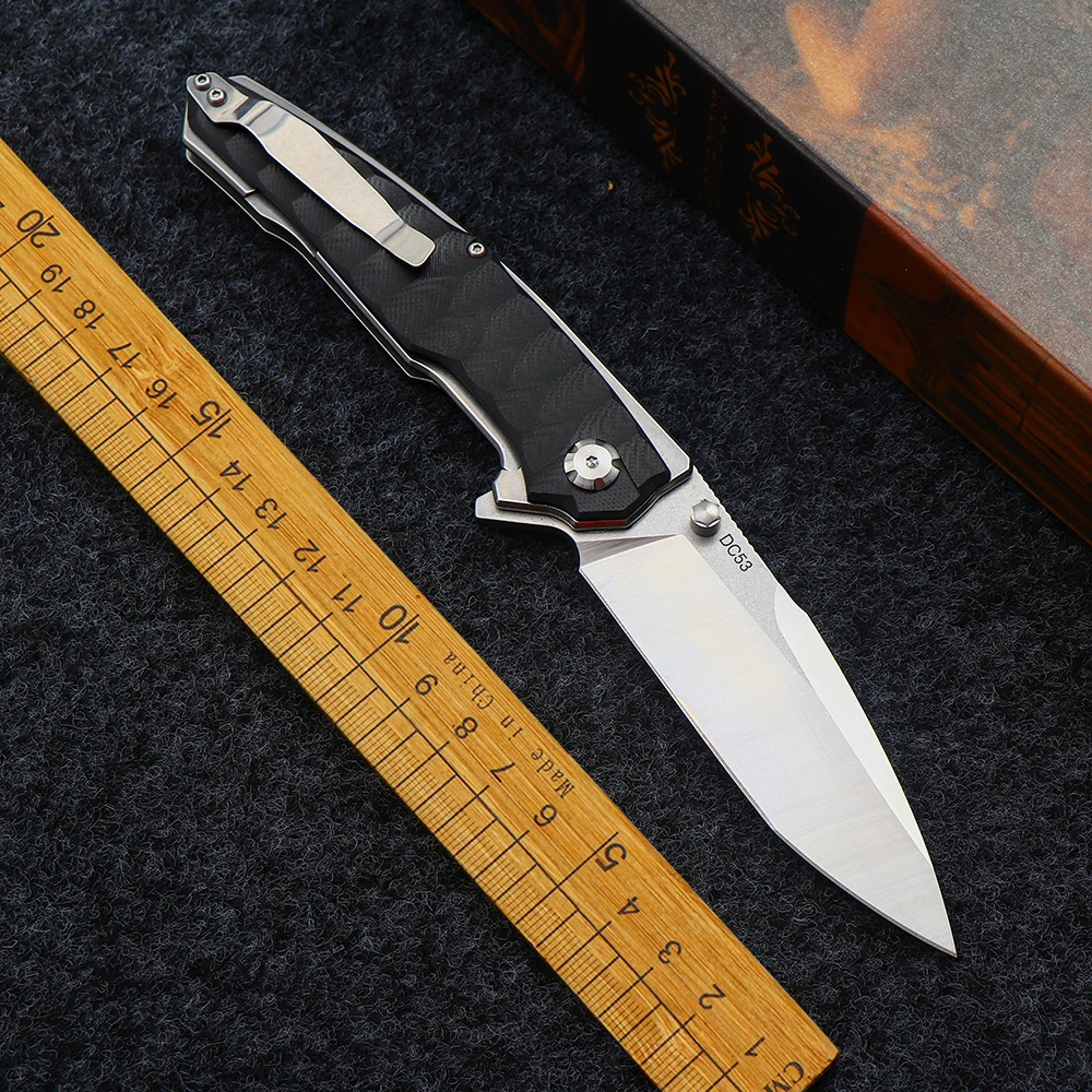 Outdoor Folding Knife Dc53 Steel High Hardness Edc Tool Camping