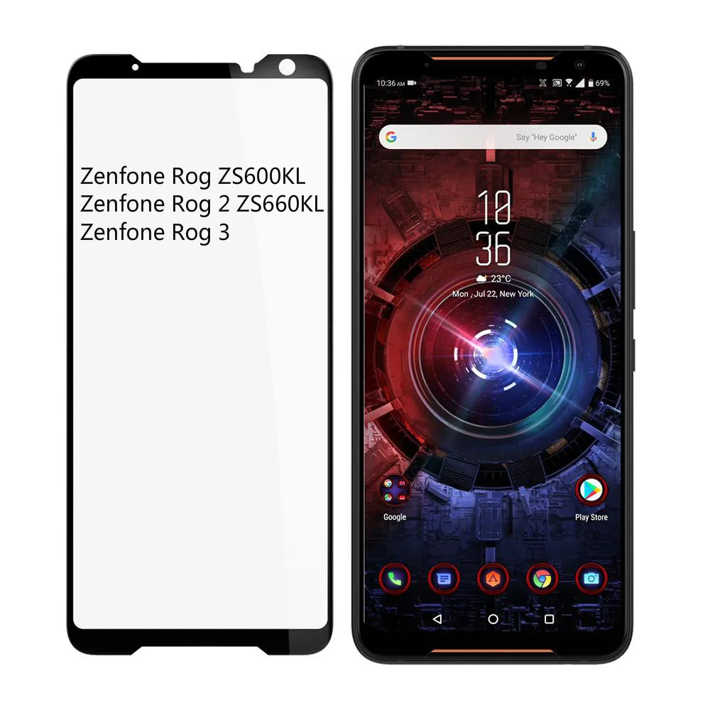 Закаленное стекло для ASUS Zenfone Rog 2 3 ZS600KL ZS660KL защита экрана 9H полное покрытие
