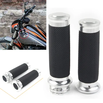

Handle Bar Hand Grips For Harley Touring Electra Glide Ultra Classic FLHTCU Universal Fit 25mm /1" Models Right 135mm Left 125mm