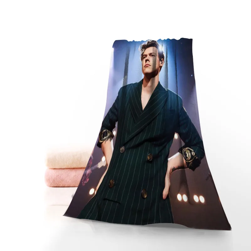 

New-Custom-Harry-Style-Towel Printed Cotton Face/Bath Towels Microfiber Fabric For Kids Men Women Shower Towels 70X140cm