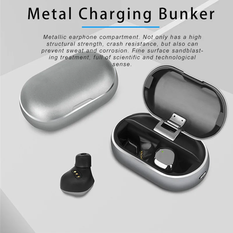 New X26 Tws Bluetooth 5.0 True Wireless Earbuds Smart Waterproof Stereo Hifi Earphone With Charging Case For Iphone