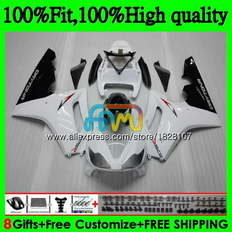 OEM инъекции для Triumph Daytona белый черный горячий 675 09 10 11 12 82BS. Daytona-675 Daytona675 2009 2010 2011 2012 Полный обтекатели - Цвет: No. 1