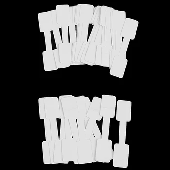 

50pcs/100pcs White Price Label Tags with Hanging String for Jewelry/Stationery/Clothing/Shoes
