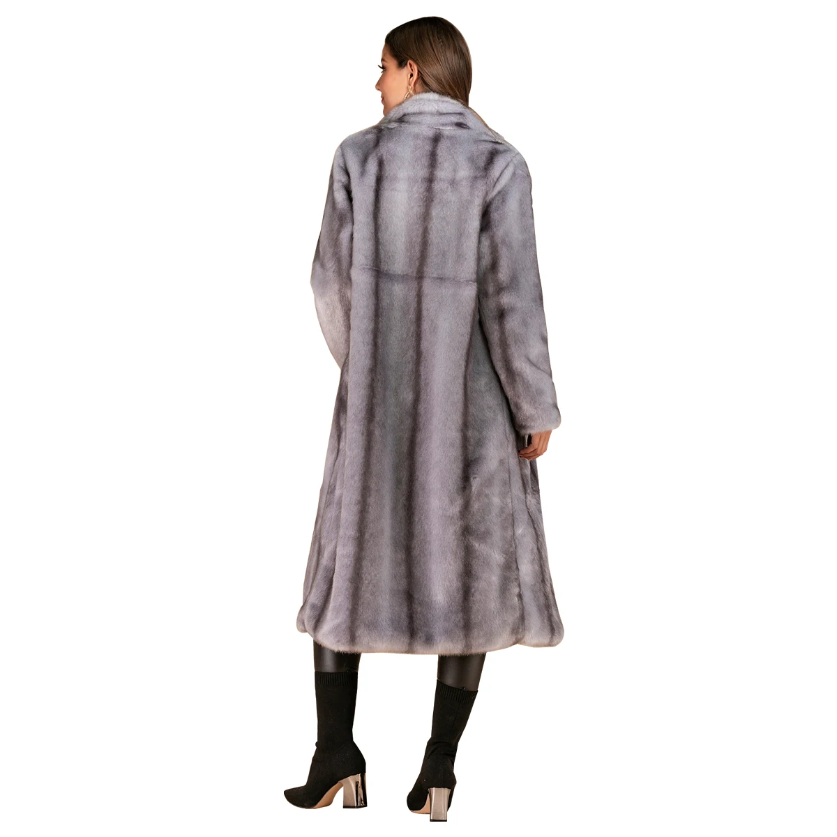 Женское пальто из искусственного меха, большие размеры,, зимние толстые теплые меховые пальто с капюшоном, свободные, большие размеры, длинное пальто из искусственного меха