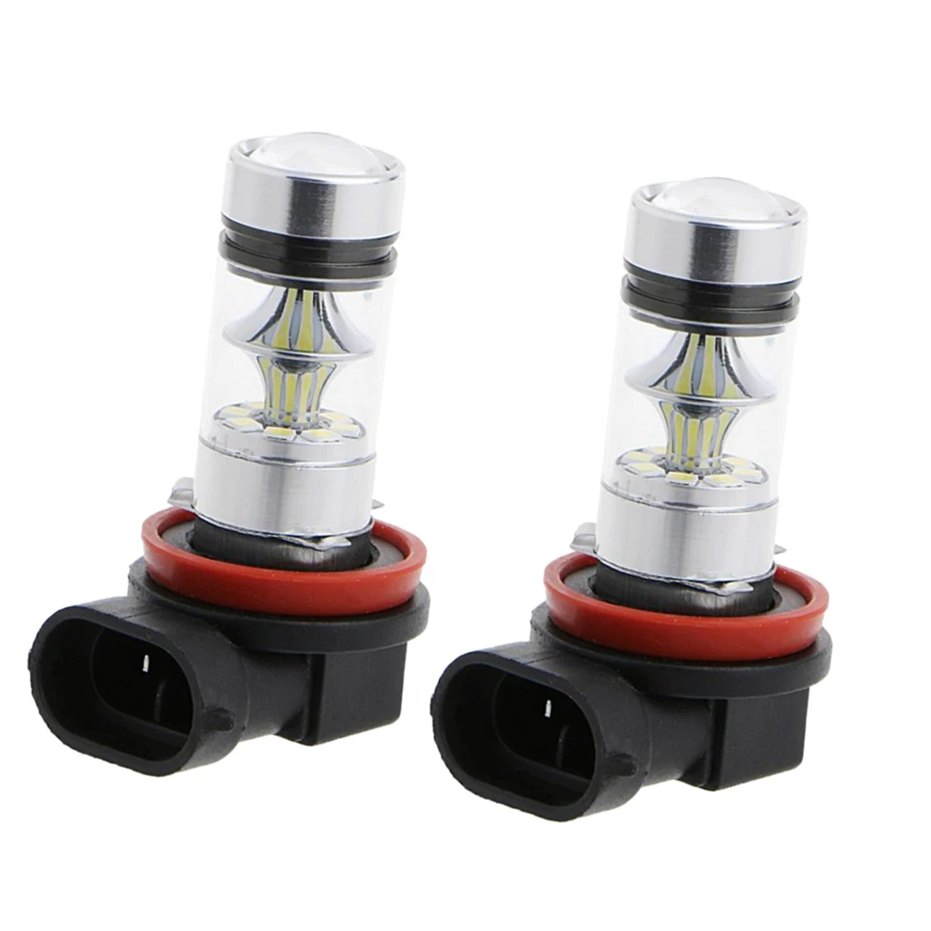 1 Pair Blue 10000K H11 H8 100W LED Bulb For Car Fog Driving DRL Headlamp