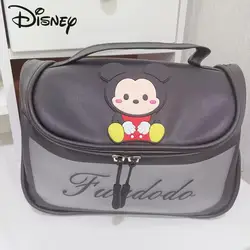 Disney's New Mickey Fashion Ladies Cosmetic Bag Transparent Waterproof High-quality Large-capacity Travel Makeup Bag Organizer
