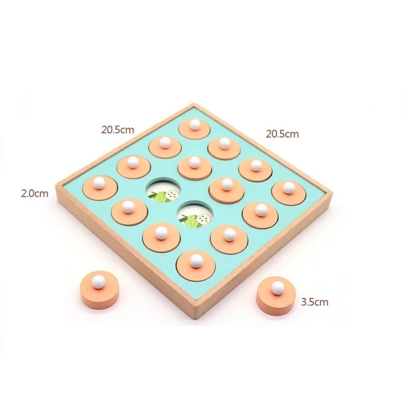 

Montessori Memory Match Chess Game Family Party Casual Interaction Game Toy Puzzles Wooden Early Educational Children Kid Gift