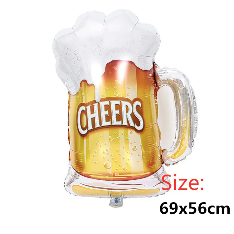 20 PCS С Днем Рождения вечерние украшения Золотая Корона фужеры фляга для виски Фольга шар высокого школьный бал вечерние воздушные шары - Цвет: 20pcs