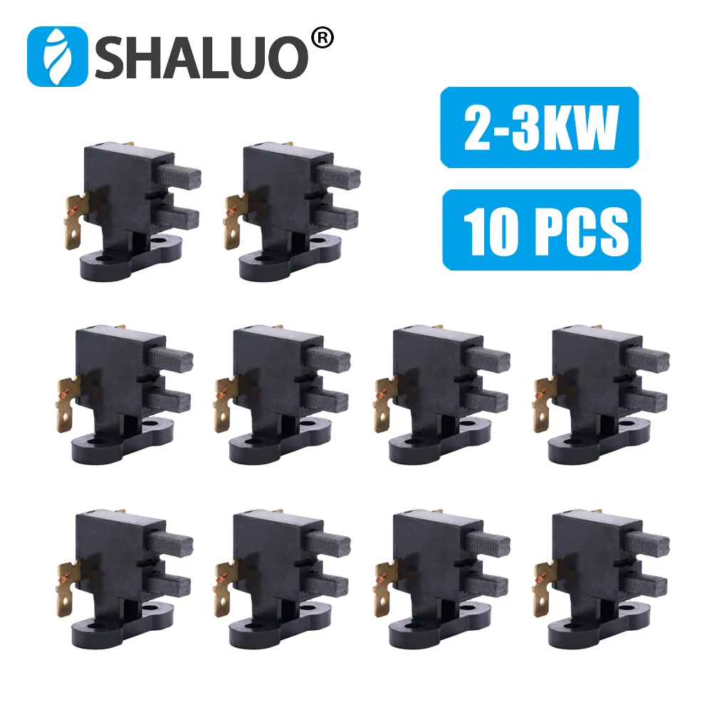 Escovas Reguladoras do Motor Elétrico Gerador de Gasolina Suporte de Escova de Carbono Cobre Acessórios 3kw 8kw 10 Pcs Pcs