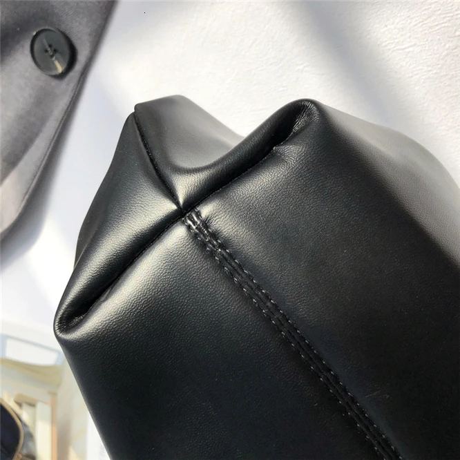 SHENGPALAE Design Concise Woman Package Black Packet All-match Single Shoulder Package Oblique Tide Satchel Women PU Bag FV846