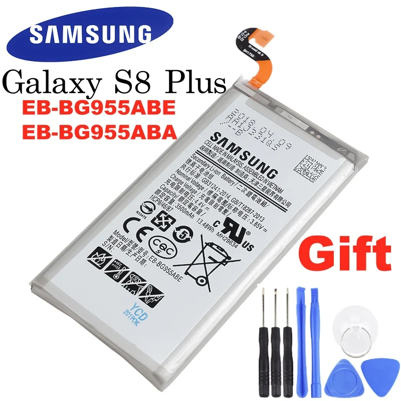 EB BG955ABA 3500 мАч SAMSUNG оригинальный аккумулятор для Samsung Galaxy S8 Plus + G9550 G955 G955F/A G955T G955S G955P