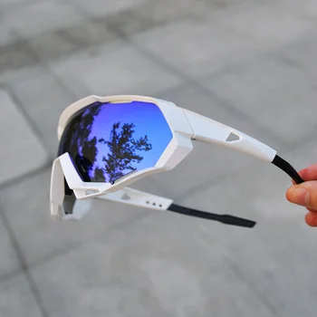 

2019 Brand Cycling Glasses Cycling Eyewear 3 Lens Cycling Sunglasses Coated Mirror UV400 Peter Outdoor Sports Goggles