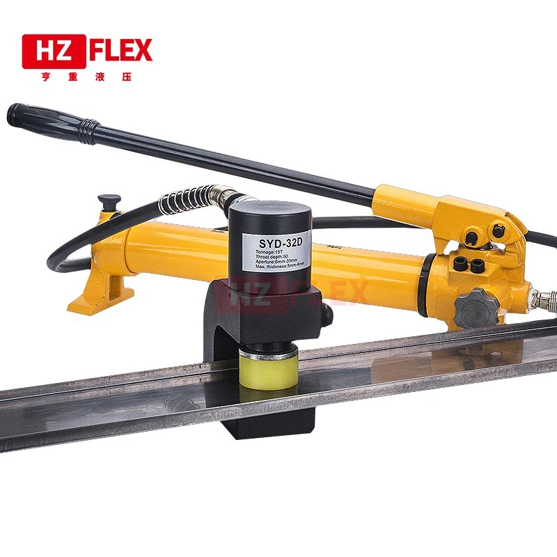 

2.5 mm iron plate split hydraulic hole opener bridge sink manual punching machine distribution cabinet stainless steel puncher