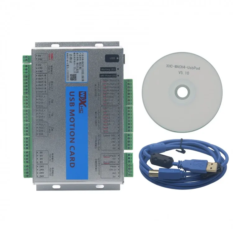 USB 2MHz Mach4 CNC 3Axis 4 Axis 6Axis Motion Control Card Breakout Board for Machine Centre | Инструменты