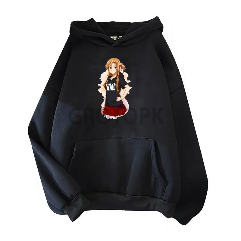 Новинка от Sword Art Online модная толстовка с капюшоном женская одежда теплый пуловер
