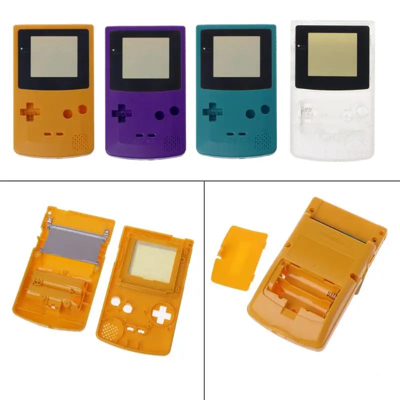 Полный корпус чехол для nintendo Game boy цвет GBC запасная часть корпус оболочка упаковка 77UA