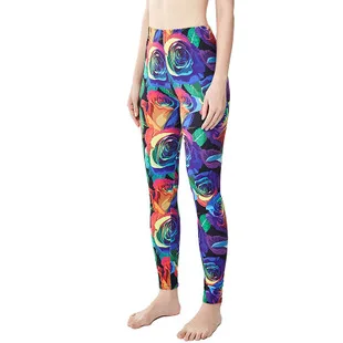 9086 цветные штаны для йоги с зонтиком в горошек, женские спортивные штаны, обтягивающие леггинсы, большой размер