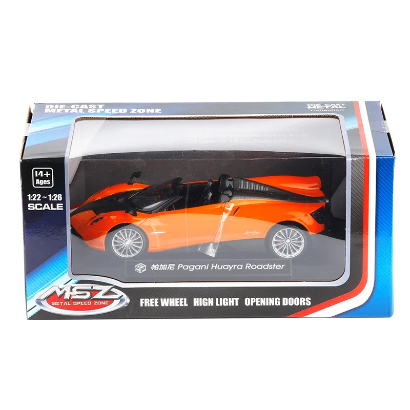 

Caipo 1/24 Pa Inch Ghani Aeolus Alloy Car Model 3-door Metal Turn Signal Light Car Model Toy Car