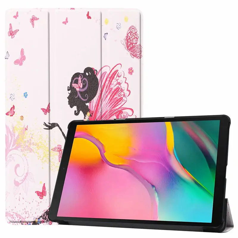 Ультра тонкий 3-складной Умный Магнитный чехол для Samsung Galaxy Tab A 10,1 T510 SM-T510 SM-T515 10,1 дюймов силиконовые футляры для планшетных телефонов - Цвет: 05