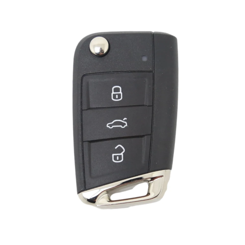 

Original 752E Car Key 3Buttons 433MHz Flip Remote Control for VW Skoda MQB Smart Flip Remote Control with 48 chip for MQB