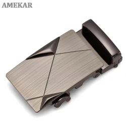 Moda masculina liga de negócios fivela automática único homem placa fivelas de cinto para 4cm catraca para cinto de couro acessórios