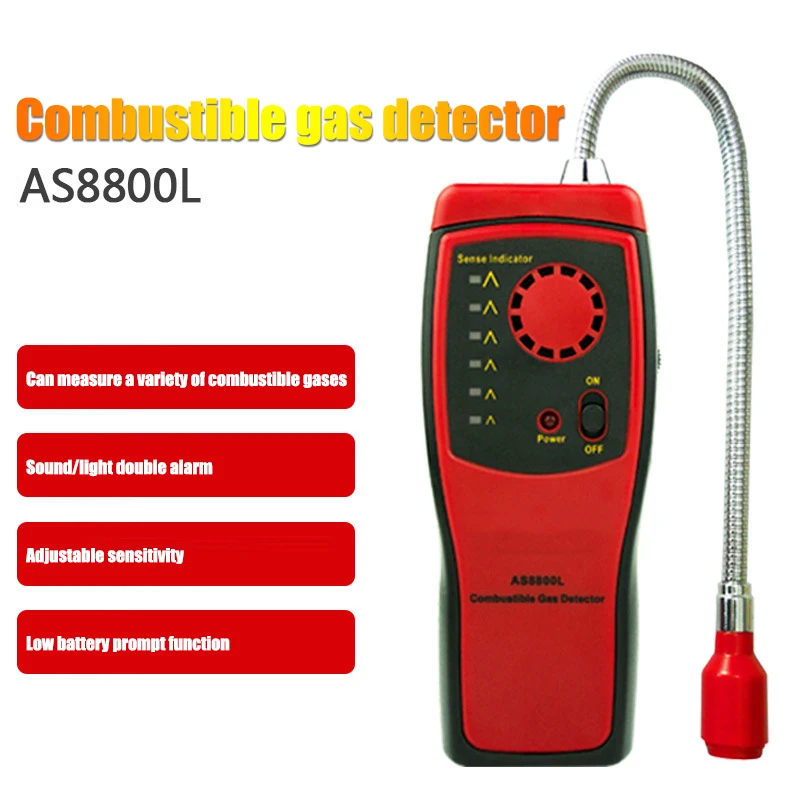 

Combustible Gas Detector Portable Gas Leak Location Analyzer Test Tool Alarm New Arrival
