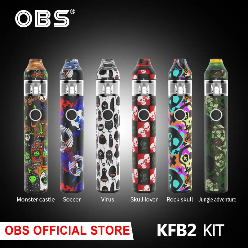 

Clearance Original OBS KFB2 Kit with 1500mAh Built-in Battery & 2ml Tank Top Filling E-cig Vape Vaporizer