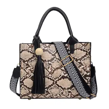 

Female Shoulder Bags Luxury Designer Handbags Bolsas Women Tote Crossbody Bags For Women Snake Print Big Shopper Bag Sac A Main