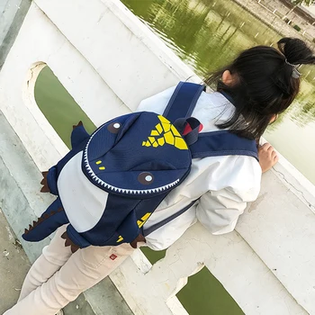 

Dinosaur cartoon kids backpack waterproof boy briefcase girl garden bag children satchel High quality travel storage bag