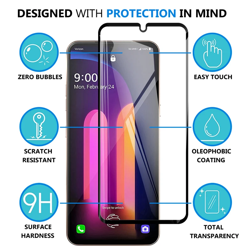 2-in-1 Protective Tempered Glass Set - Back Camera Lens Film & Screen Protector