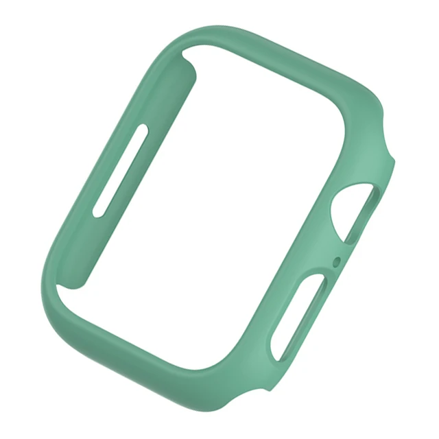 Case for Apple Watch Case Series 7 41mm 45mm iWatch Bumper Edge Case PC Shockproof Protective Cover Frame for iWatch 7 654 321 Dark Green