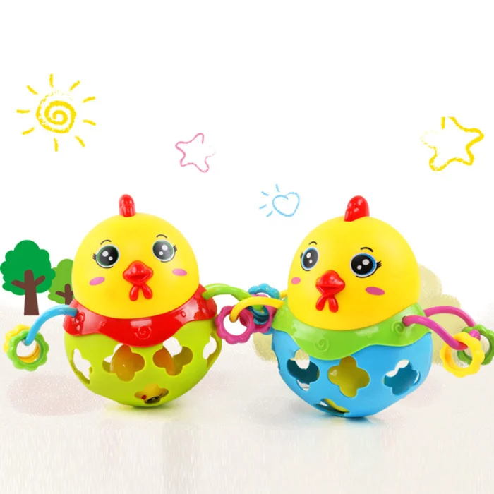 2 шт колокольчик цыпленок шар-погремушка игрушка безопасный обучающий портативный для детей горячая распродажа