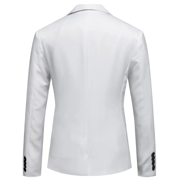 Men Suit Blazer Jacket Charm Men's Casual Slim Fit One Button Suit Blazer Wedding Dress Terno Masculino Coat Jacket Tops Men