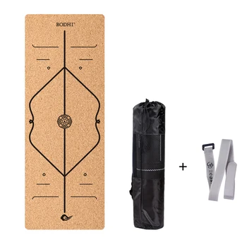 

2020 NEW Natural Cork TPE Yoga Mat 183X65cm Fitness Gym Sports Mats Pilates Exercise Pads Non-slip Yoga mats 6mm Absorb Sweat