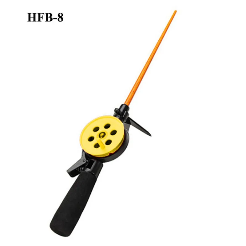 Портативная HFB-8/8X HFB-1/1F/1 м зимняя удочка для подледной рыбалки, Унитарная маленькая морская удочка, спиннинговая рыболовная снасть, приманка для ловли рыбы