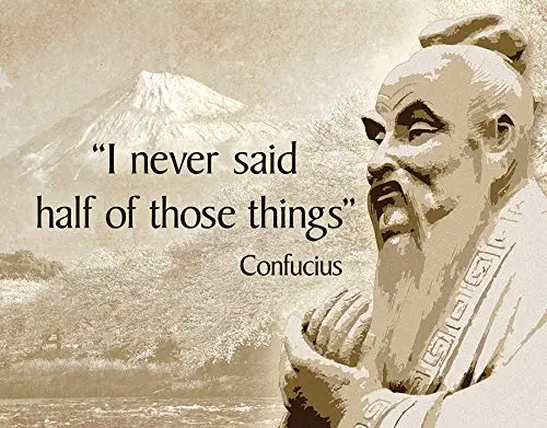 Confucius Didnt Say Безнадежное предприятие вегетарианский перевод Оловянная картина «металлические номерные знаки» оловянный знак настенная декоративная доска Ретро паб и бар оловянный плакат - Цвет: Confucius Didnt Say