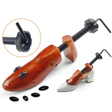 ZGZJYWM  Unisex 1pcs Shoe Stretcher Wooden Shoes Tree Shaper Rack,Wood Adjustable Flats Pumps Boots Expander Trees Size S/M/L