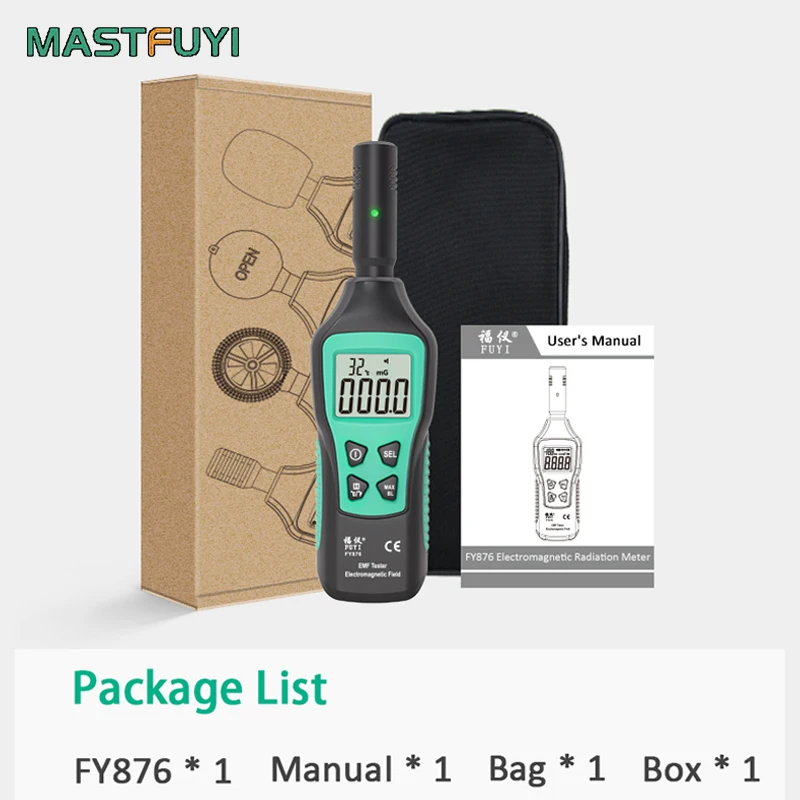 EMF Meter Handheld Mini Digital LCD EMF Detector Field