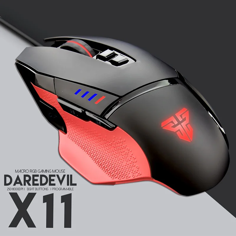 

Gaming Mouse 8 Buttons 4 Modes Wired USB 1.8M RGB LED Breathing Light For Computer LFX-ING