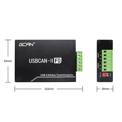 Adaptateur d'analyseur de Bus Can avec câble Usb, état visualisé, Communication pratique avec le lecteur de données 