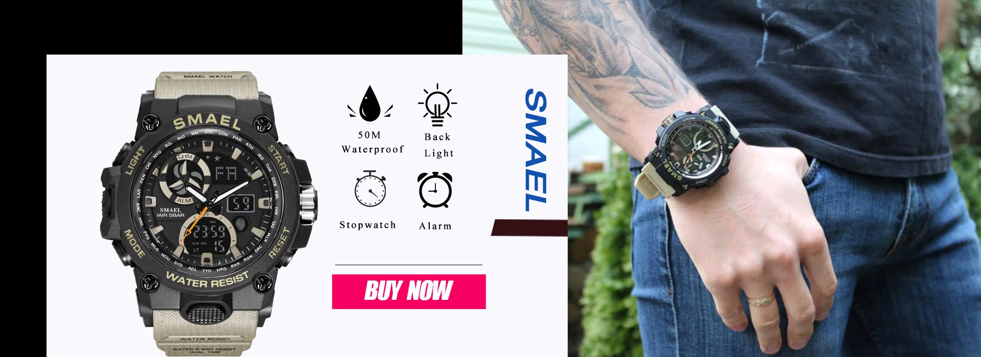 smael 1617 watch instructions