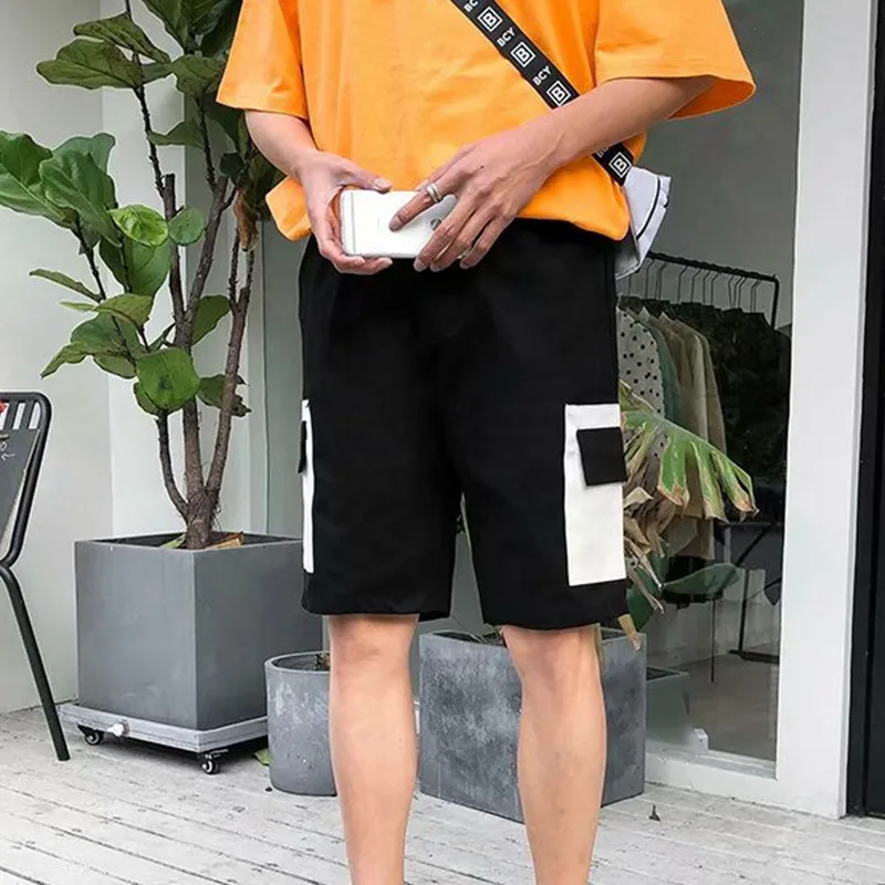 Летние шорты в японском стиле, Ретро стиль, строчка, стильные, облегающие, Молодежная уличная рабочая одежда, шорты, повседневные пляжные шорты для мужчин