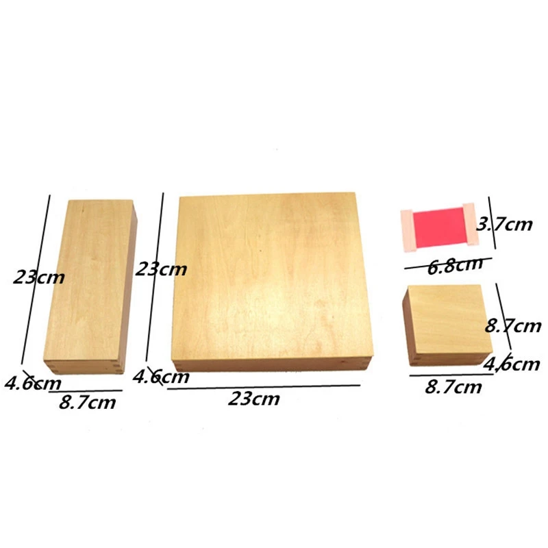 Sensorial материал обучения цвет Таблетка Коробка Дерево дошкольного обучения детей головоломки Развивающие игрушки для детей