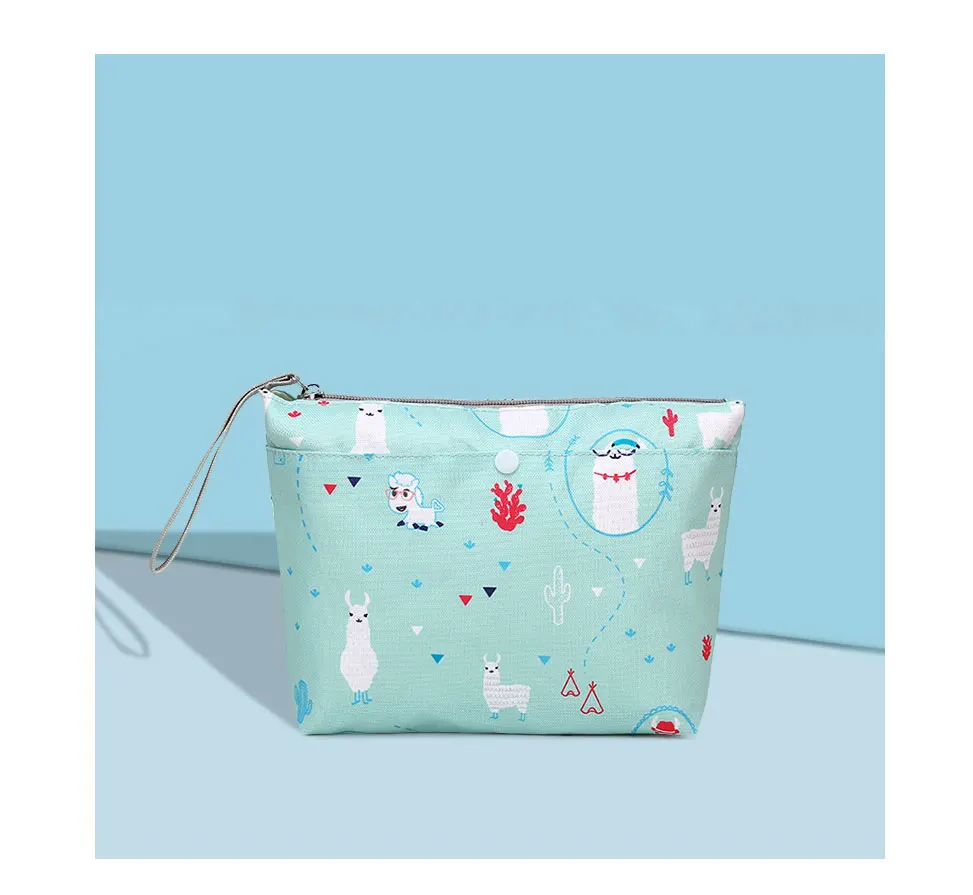 Baby Diaper Bags Maternity Bag for Disposable Reusable Fashion Diaper storage bag portable diaper bag 18*10*10cm - Color: green