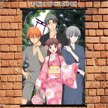 

Anime Poster Fruits Basket Souma Kyou Honda Tooru Wall Scroll painting 60x40cm Art Prints Room Home Decoration