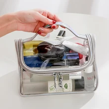 Голограмма макияж мешок ПВХ прозрачный чемодан женский органайзер для косметики Высокое качество туалетных принадлежностей женский макияж Чехол
