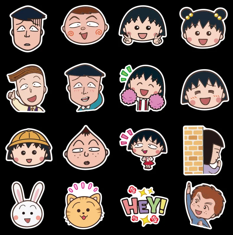 80 шт креативное милое ссамозакрывающийся крафт-Chibi Maruko-тян»; мягкие наклейки сделай сам оформление альбома, дневника Скрапбукинг ребенка стикеров канцелярских принадлежностей