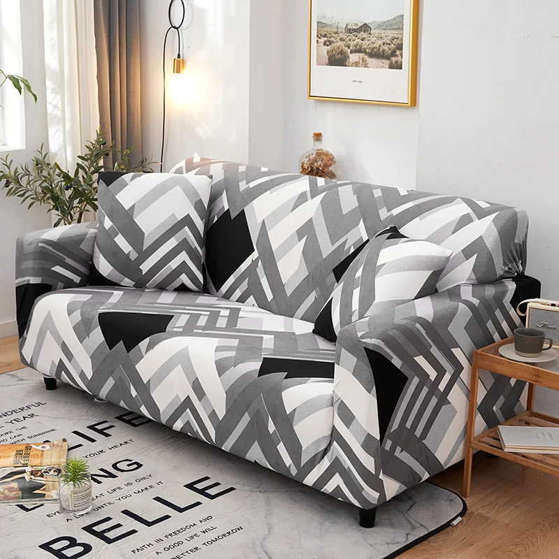 Elastic Sofa Cover for Living Room Non-slip Stretch Slipcovers Couch Cover Universal Spandex Case Geometric Sofa Cover 3